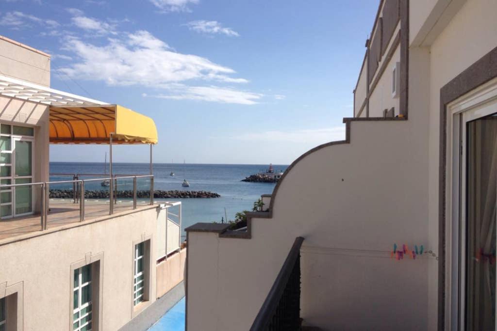 Schoene Wohnung Direkt Am Meer Mit Meerblick, Wlan Puerto De Mogan Buitenkant foto