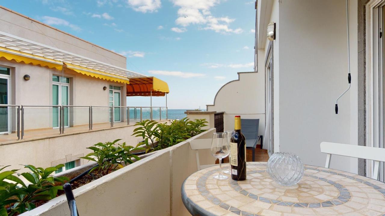Schoene Wohnung Direkt Am Meer Mit Meerblick, Wlan Puerto De Mogan Buitenkant foto